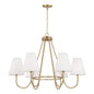 Capital Lighting - 452761MA - Six Light Chandelier - Julia - Matte Brass