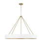 Capital Lighting - 453061RE - Six Light Chandelier - Weller - Matte Brass and White