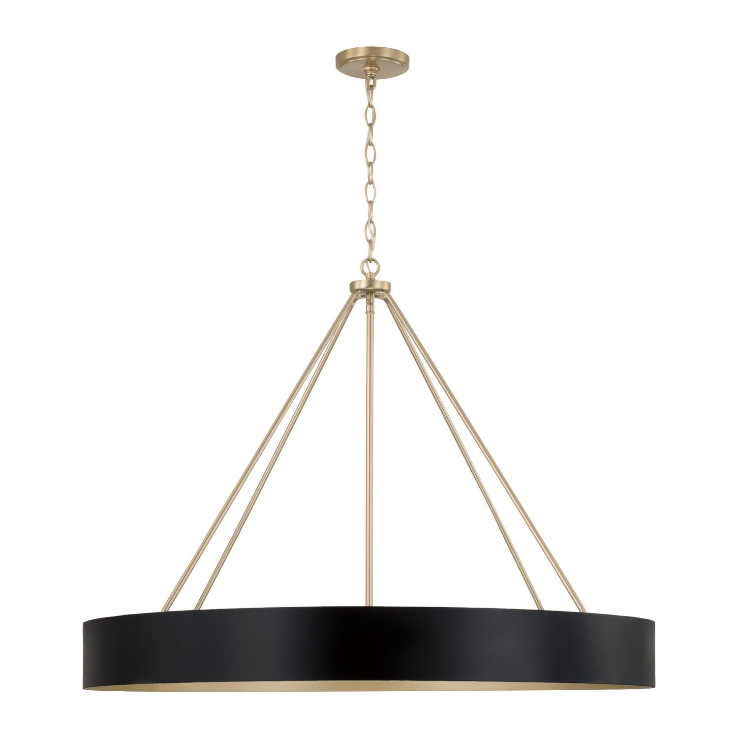 Capital Lighting - 453061RK - Six Light Chandelier - Weller - Matte Brass and Black