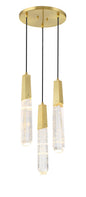 George Kovacs - P1284-859-L - LED Pendant - Drifting Droplets - Brushed Brass