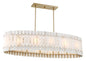 Metropolitan - N1849-776 - Five Light Island Chandelier - Bardon - Celeste Brass
