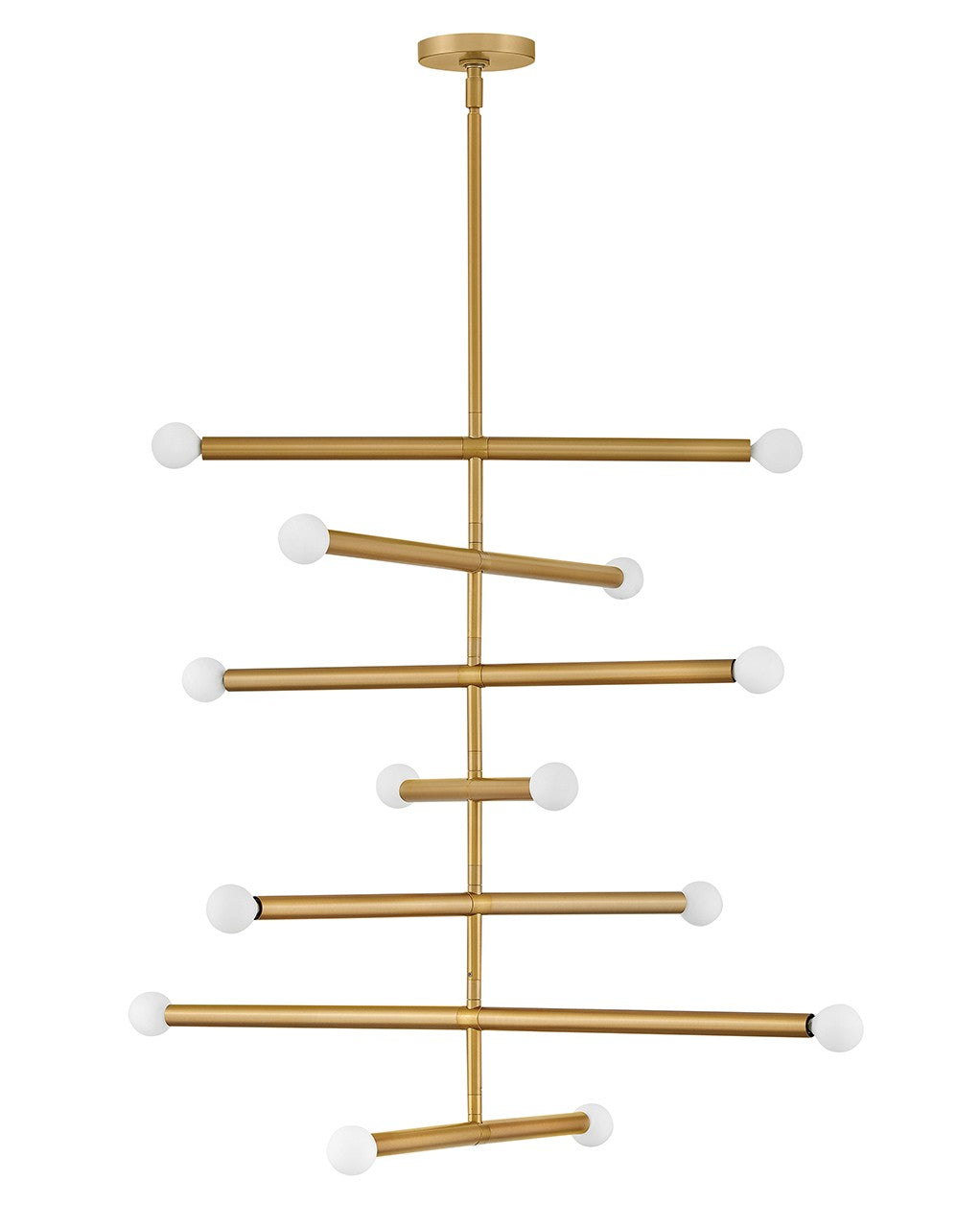 Lark - 83199LCB - LED Chandelier - Millie - Lacquered Brass