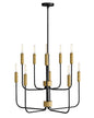 Lark - 83636BK-LCB - LED Chandelier - Austen - Black