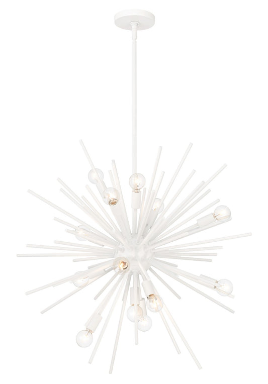 Minka-Lavery - 1112-655 - 15 Light Pendant - Bessel - Sand White