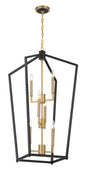 Minka-Lavery - 1465-883 - Six Light Pendant - Colwick - Matte Black And Signature Gold