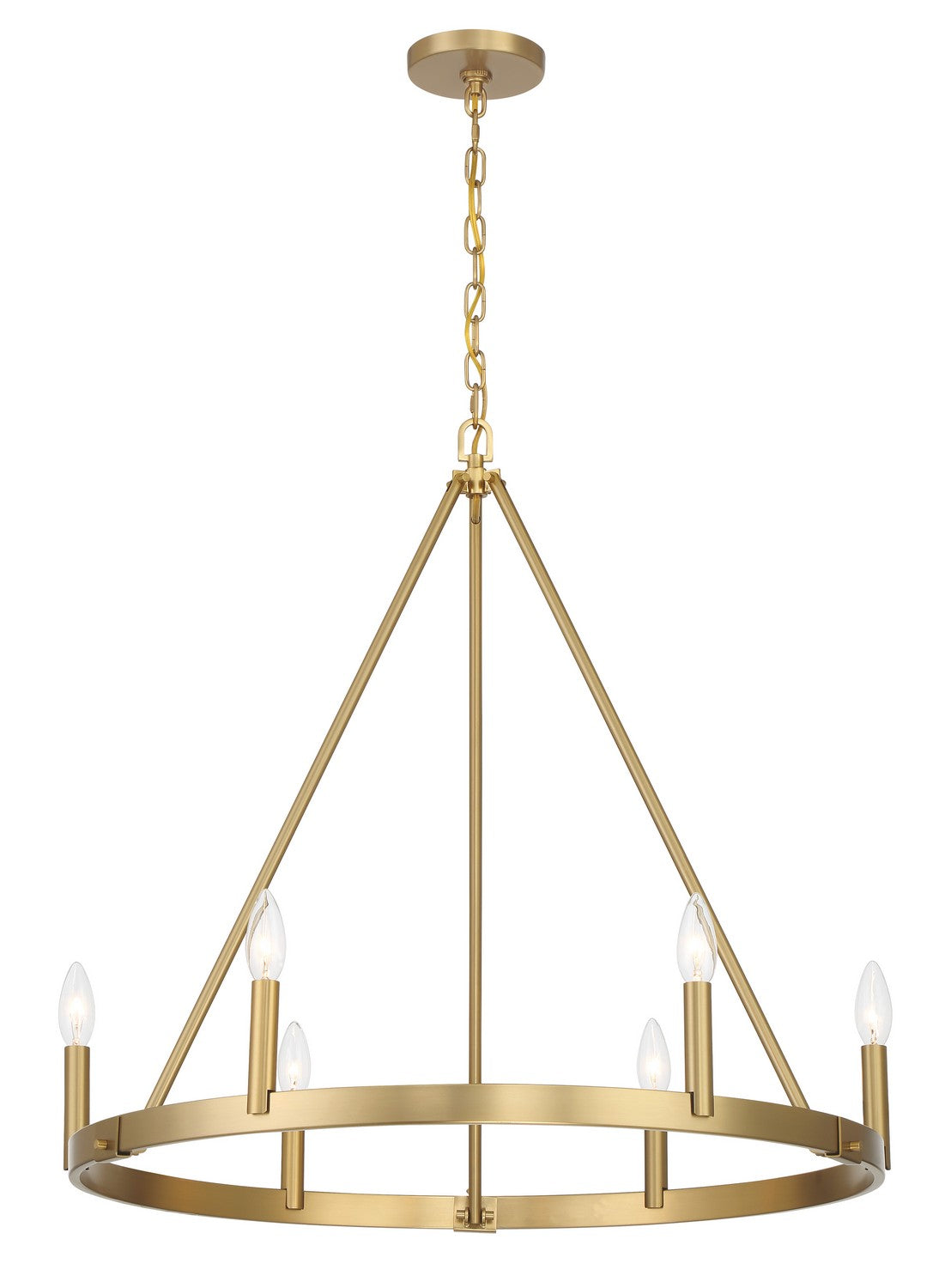 Minka-Lavery - 1715-894 - Six Light Chandelier - Dutton - Signature Brass