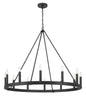 Minka-Lavery - 1716-66A - 12 Light Chandelier - Dutton - Coal Black