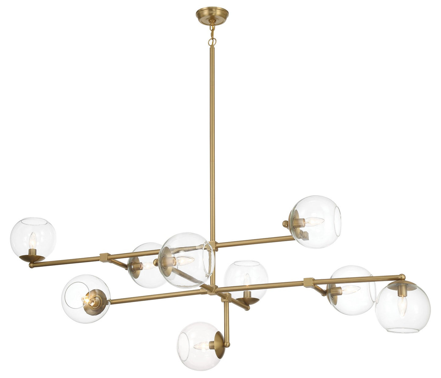 Minka-Lavery - 1895-894 - Nine Light Pendant - Millikan - Signature Brass