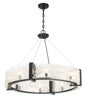 Minka-Lavery - 3619-66A - Eight Light Pendant - Cloud Break - Coal