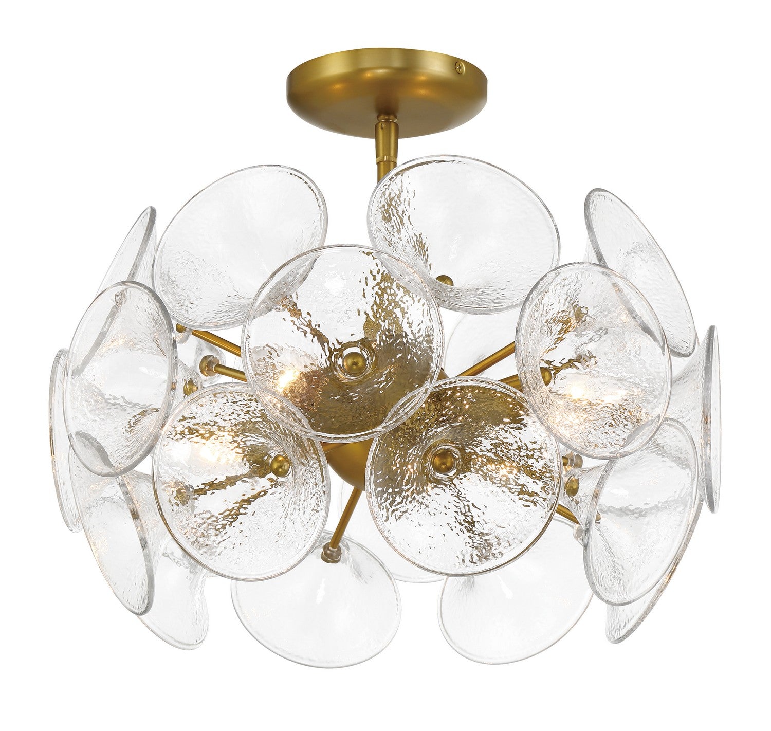 Minka-Lavery - 3654-695 - Four Light Semi-Flush to Pendant - Winter - Soft Brass