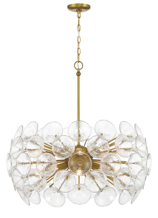 Minka-Lavery - 3657-695 - Ten Light Pendant - Winter - Soft Brass