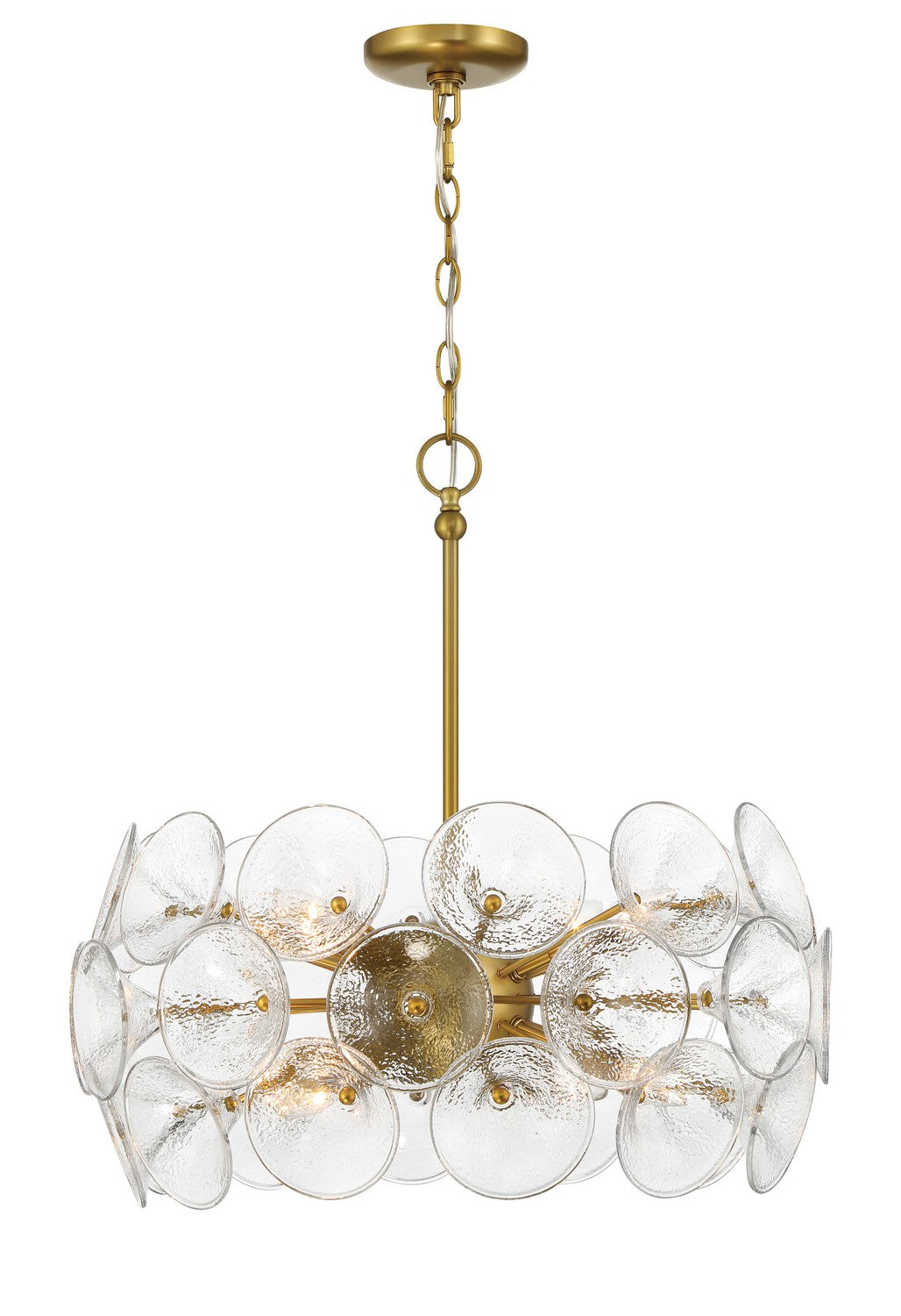 Minka-Lavery - 3658-695 - Eight Light Pendant - Winter - Soft Brass