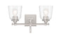 Minka-Lavery - 4002-84 - Two Light Bath Vanity - Antonia - Brushed Nickel