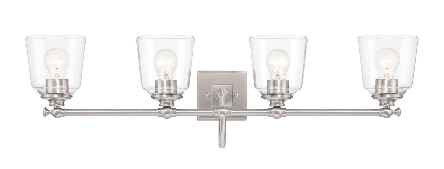 Minka-Lavery - 4004-84 - Four Light Bath Vanity - Antonia - Brushed Nickel