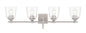 Minka-Lavery - 4004-84 - Four Light Bath Vanity - Antonia - Brushed Nickel