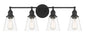 Minka-Lavery - 5684-66A - Four Light Bath Vanity - Barwell - Coal Black
