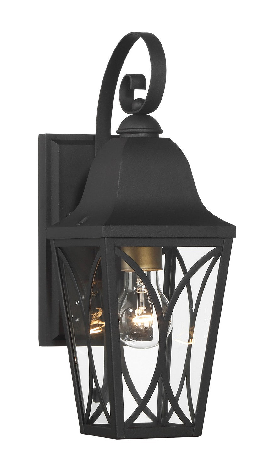 Minka-Lavery - 73351-757 - One Light Outdoor Wall Mount - Cardigan - Sand Coal And Olden Brass