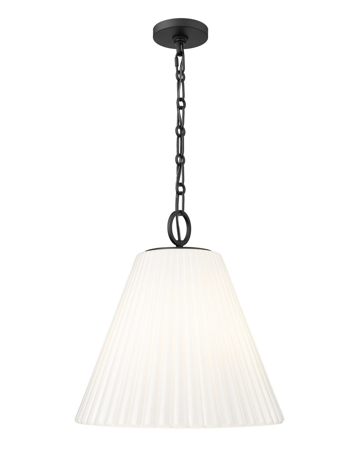 Z-Lite - 3042P18-MB - Three Light Pendant - Alaric - Matte Black