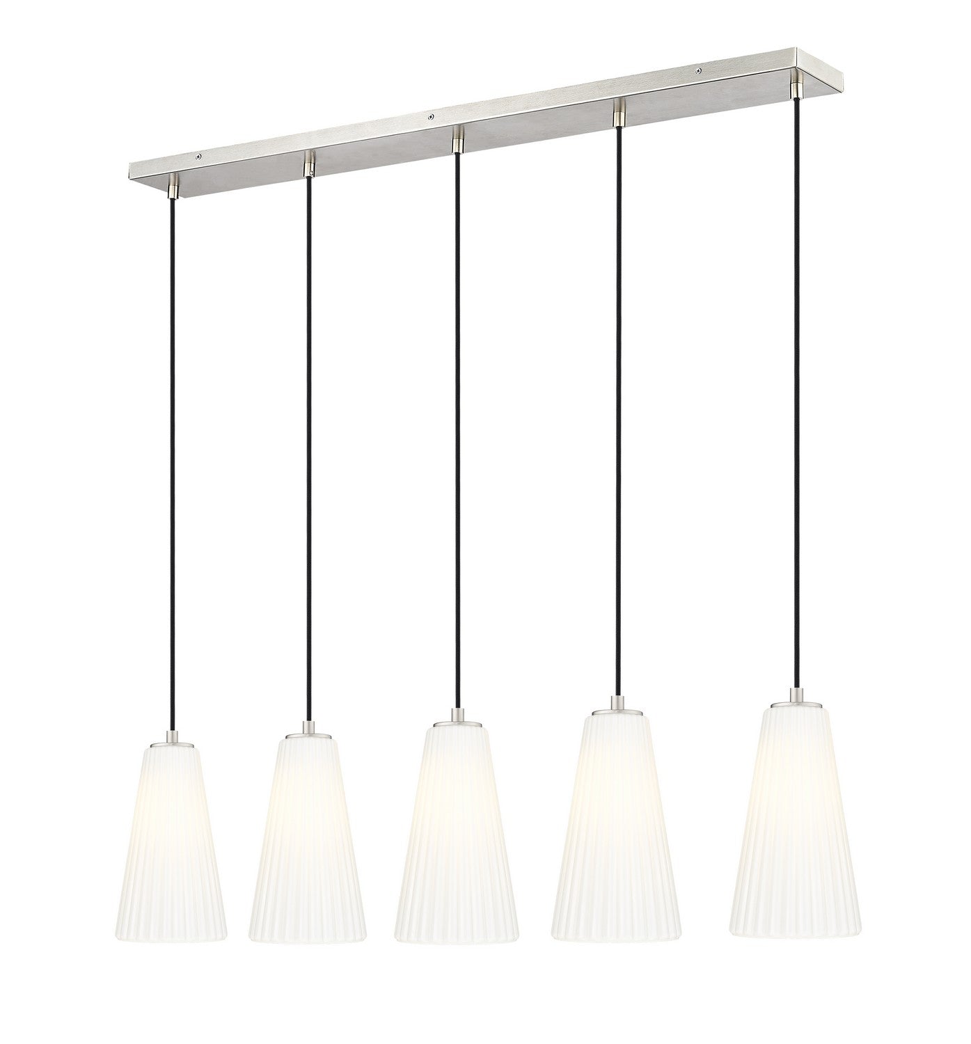 Z-Lite - 3043P6-5L-BN - Five Light Linear Chandelier - Farrell - Brushed Nickel