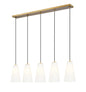 Z-Lite - 3043P6-5L-MGLD - Five Light Linear Chandelier - Farrell - Modern Gold