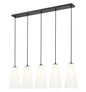 Z-Lite - 3043P7-5L-MB - Five Light Linear Chandelier - Farrell - Matte Black