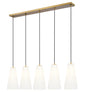 Z-Lite - 3043P7-5L-MGLD - Five Light Linear Chandelier - Farrell - Modern Gold