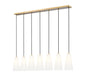 Z-Lite - 3043P7-7L-MGLD - Seven Light Linear Chandelier - Farrell - Modern Gold