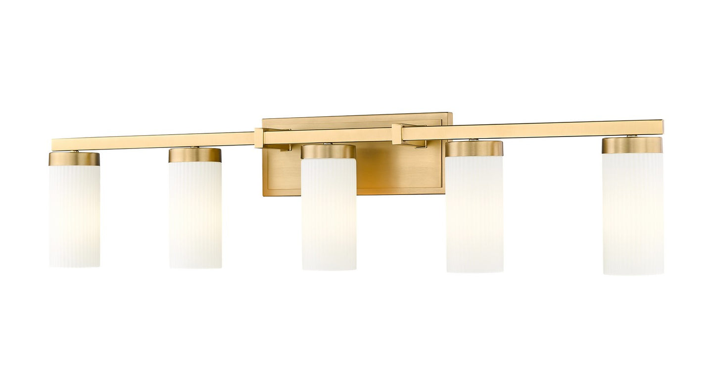 Z-Lite - 3044-5V-MGLD - Five Light Vanity - Danica - Modern Gold