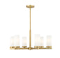 Z-Lite - 3044-6MGLD - Six Light Chandelier - Danica - Modern Gold