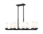 Z-Lite - 3044-8L-MB - Eight Light Linear Chandelier - Danica - Matte Black