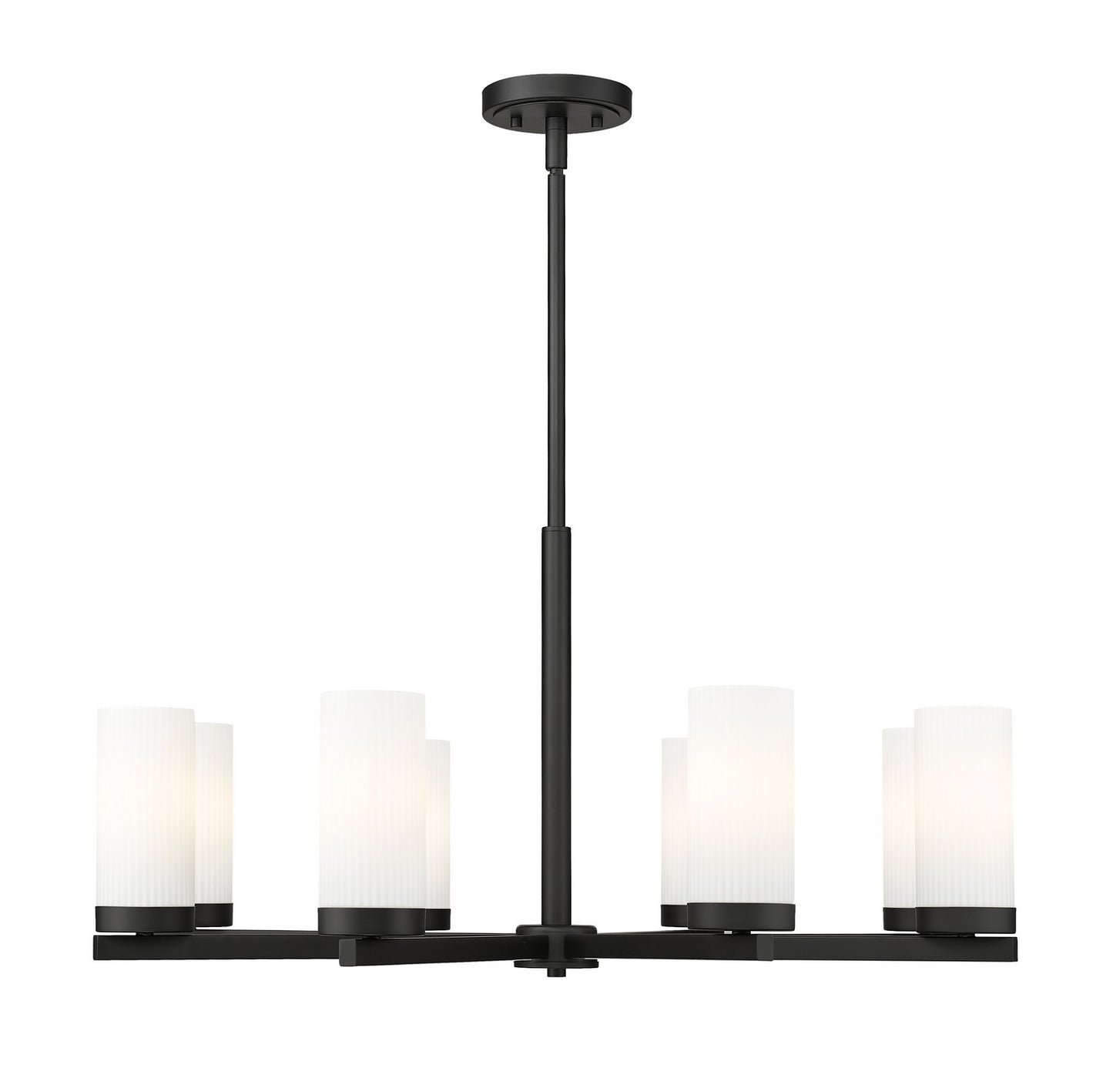 Z-Lite - 3044-8MB - Eight Light Chandelier - Danica - Matte Black