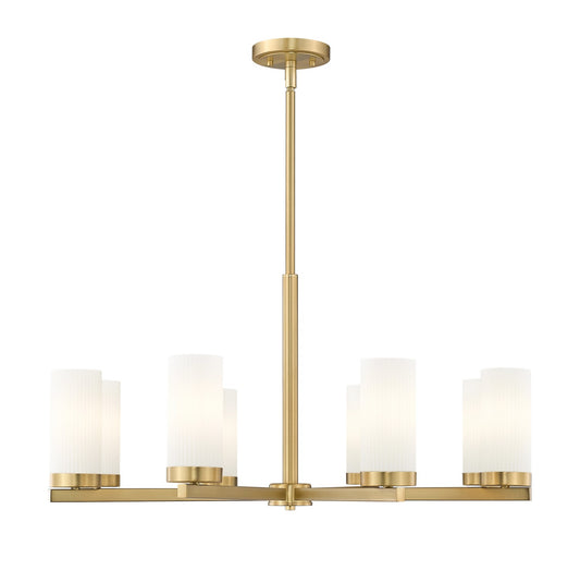 Z-Lite - 3044-8MGLD - Eight Light Chandelier - Danica - Modern Gold