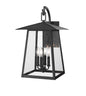 Z-Lite - 5015B-BK - Four Light Outdoor Wall Sconce - Rainer - Black