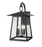 Z-Lite - 5015XL-BK - Five Light Outdoor Wall Mount - Rainer - Black