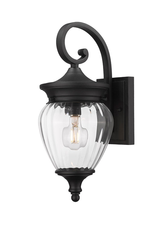 Z-Lite - 5016S-BK - One Light Outdoor Wall Mount - Davina - Black