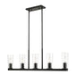 Z-Lite - 826-5L-MB - Five Light Linear Chandelier - Titus - Matte Black