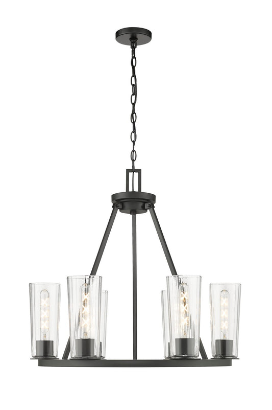 Z-Lite - 826-6MB - Six Light Chandelier - Titus - Matte Black