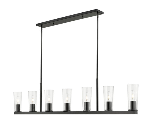 Z-Lite - 826-7L-MB - Seven Light Linear Chandelier - Titus - Matte Black