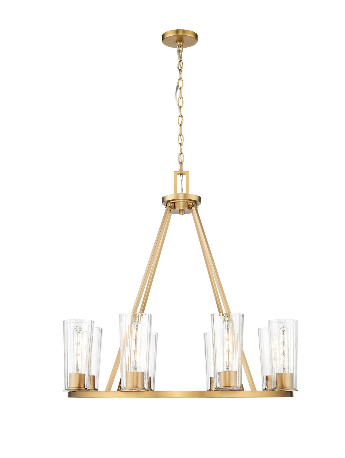 Z-Lite - 826-8MGLD - Eight Light Chandelier - Titus - Modern Gold