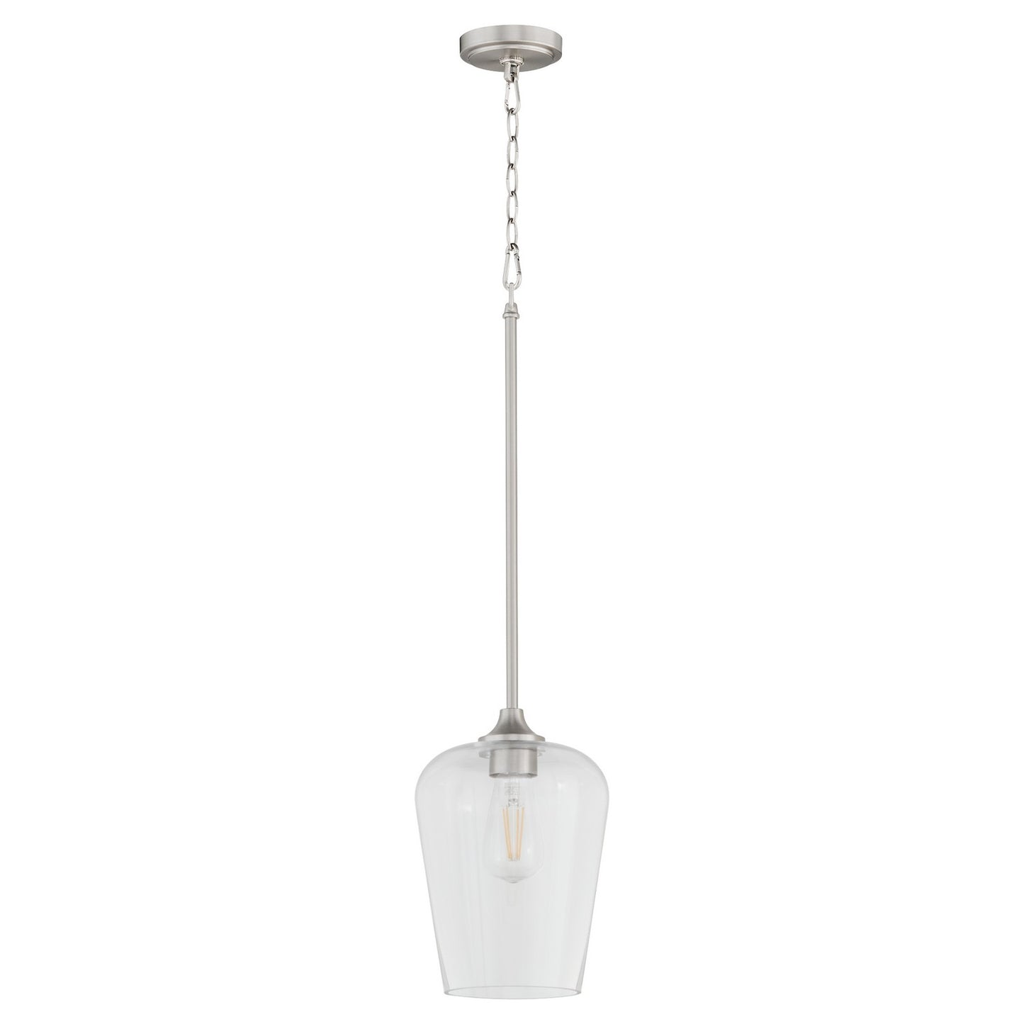 Quorum - 3313-65 - One Light Pendant - Raymond - Satin Nickel