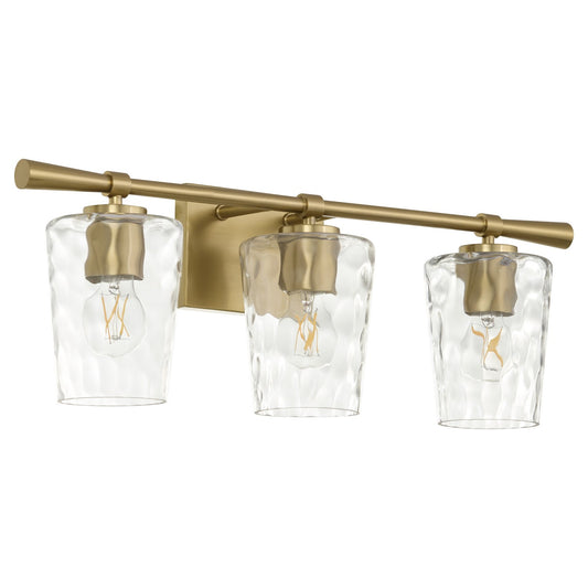 Quorum - 5204-3-80 - Three Light Vanity - Goodwin - Aged Brass