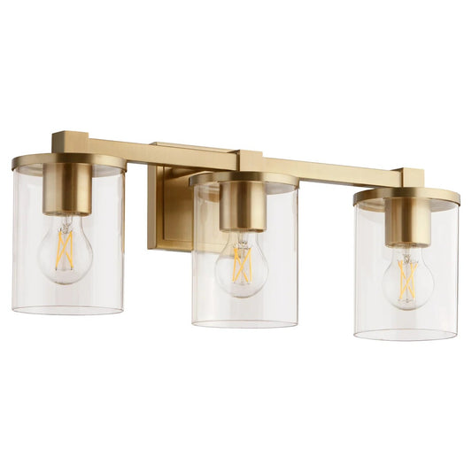 Quorum - 523-3-80 - Three Light Vanity - Bolton - Aged Brass