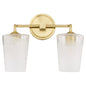 Quorum - 5238-2-80 - Two Light Vanity - Providence - Aged Brass