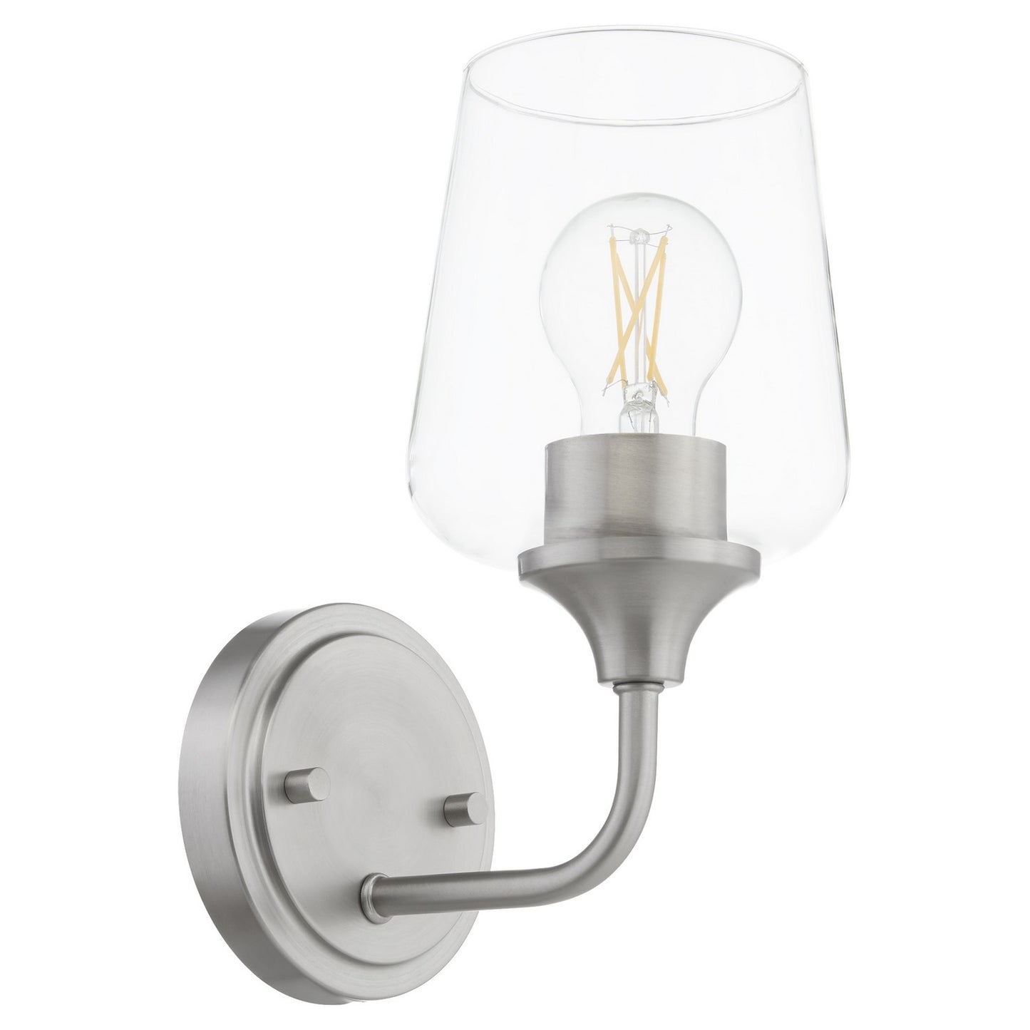 Quorum - 5313-1-65 - One Light Wall Mount - Raymond - Satin Nickel