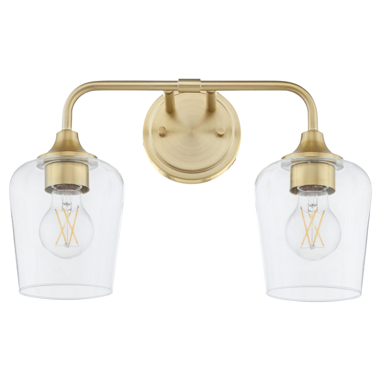 Quorum - 5313-2-80 - Two Light Vanity - Raymond - Aged Brass