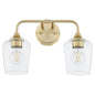 Quorum - 5313-2-80 - Two Light Vanity - Raymond - Aged Brass