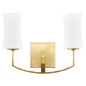 Quorum - 581-2-74 - Two Light Wall Mount - Ayala - Gold Leaf