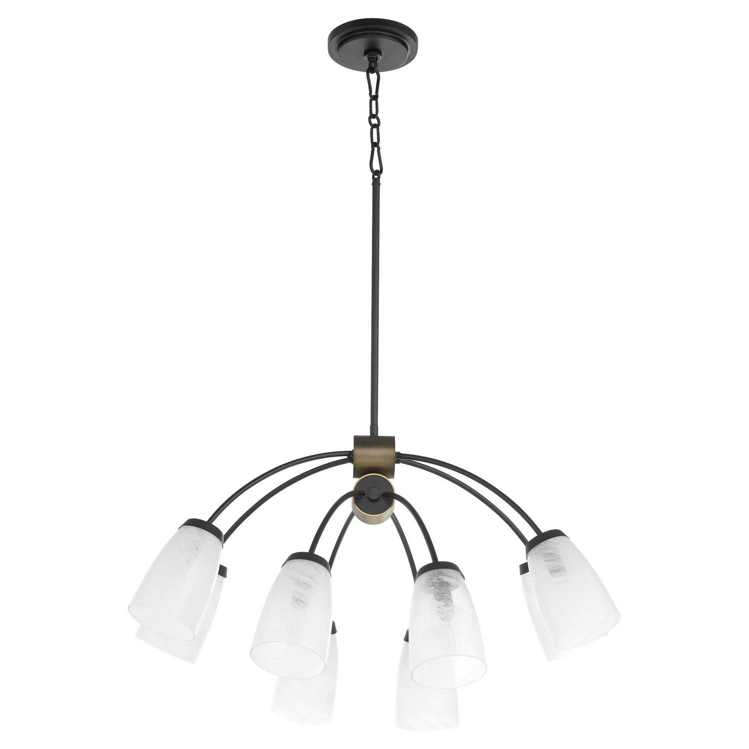 Quorum - 6077-8-59 - Eight Light Chandelier - Arpeggio - Matte Black