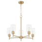 Quorum - 6112-5-80 - Five Light Chandelier - Wallinger - Aged Brass