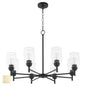 Quorum - 6112-8-80 - Eight Light Chandelier - Wallinger - Aged Brass